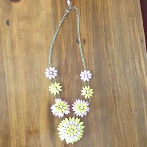 Statement floral necklace